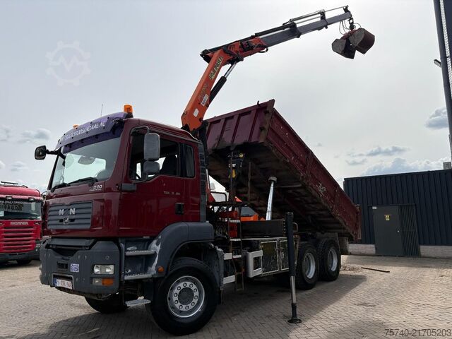 Crane MAN TGA 33.390 + 6x4 + PK15002 + TIPPER + MANUAL + ...