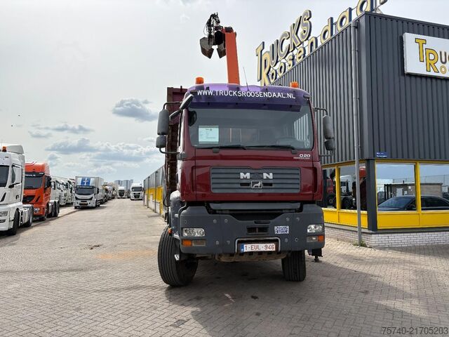 Crane MAN TGA 33.390 + 6x4 + PK15002 + TIPPER + MANUAL + ...