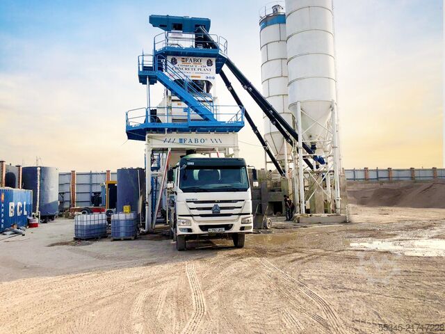 Sabit beton karıştırma tesisi FABO Sabit Beton Santralleri COMPACT-120 Sabit Beton Santrali