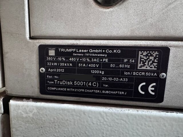 Laserschneidmaschine TRUMPF TruLaser 5040 Fiber