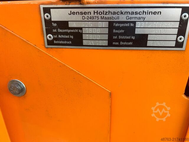Chipper forest wood chipper wood shredder Jensen A425