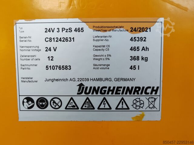 Niederhubwagen Jungheinrich ERE 225 2021y/ 2816mh