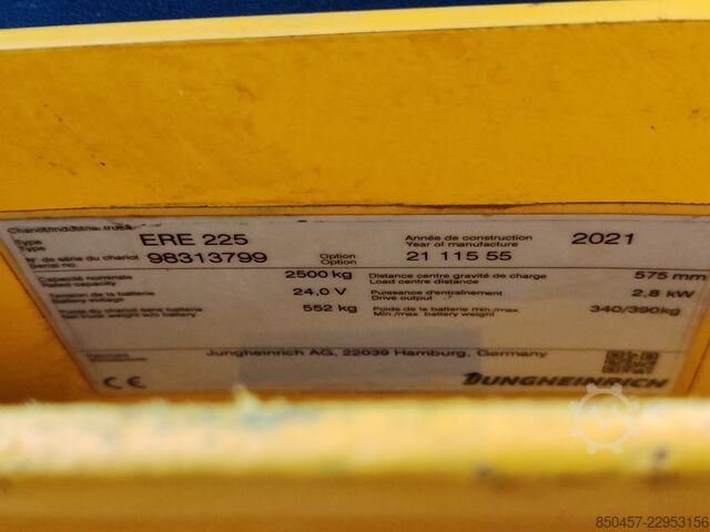 Niederhubwagen Jungheinrich ERE 225 2021y/ 2305mh