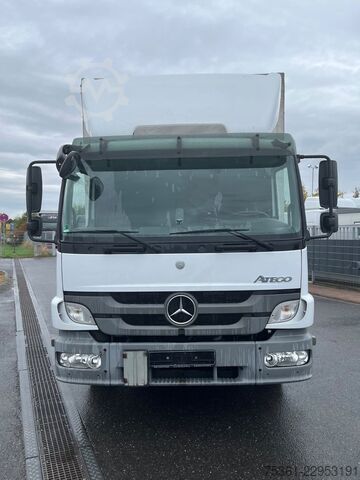 Flatbed truck with tarp MERCEDES-BENZ Atego 1222 Pritsche & Plane mit LBW AHK Schalter
