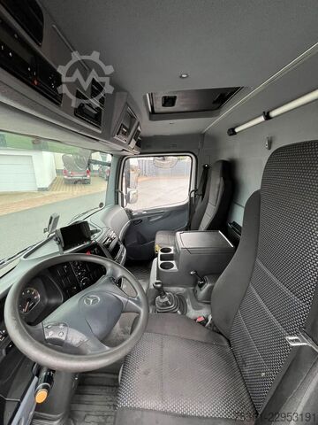 Flatbed truck with tarp MERCEDES-BENZ Atego 1222 Pritsche & Plane mit LBW AHK Schalter