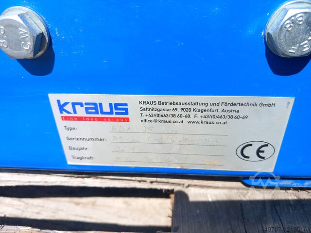 Driven roller track, pallet conveyor Kraus RBA 89 1400x1500mm