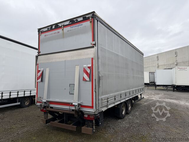 Open trailer with tarp Möslein TPS 105 D-L  Tandemplane Ladebordwand + Durchladbar