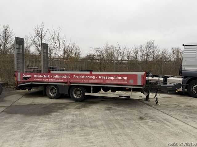 Low loader trailer  tt  19 t Tandemtieflader