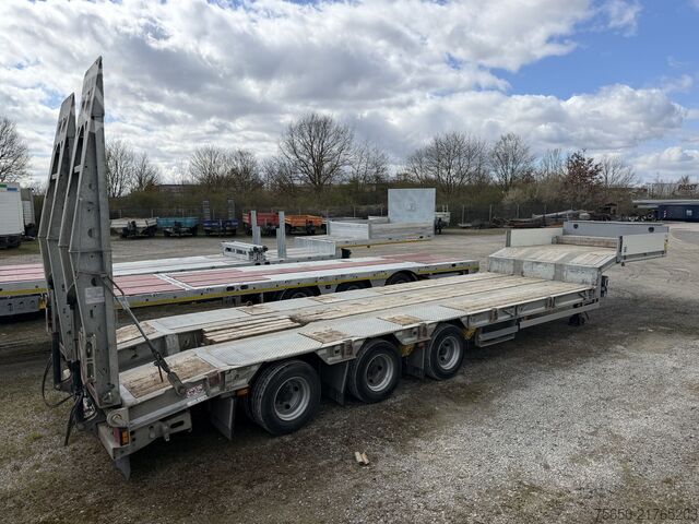 Low loader semitrailer Müller Mitteltal TS 3  3 Achs Satteltieflader