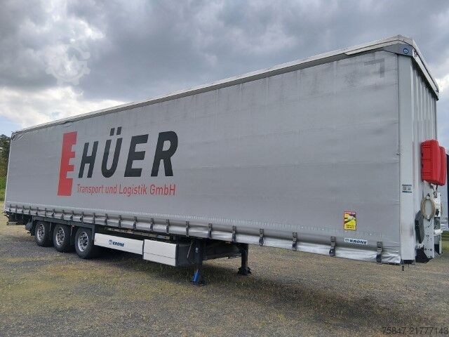 Auflieger mit Pritsche & Plane Krone SDP 27 eLG50-CS MEGA Liftachse Duomatic