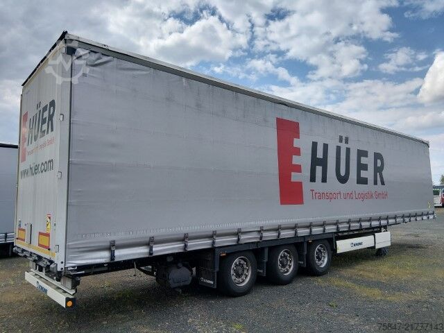 Auflieger mit Pritsche & Plane Krone SDP 27 eLG50-CS MEGA Liftachse Duomatic