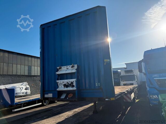 Open semitrailer KRONE Plattform Auflieger Pritsche 3 Achse