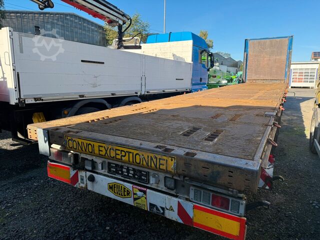 Open semitrailer KRONE Plattform Auflieger Pritsche 3 Achse