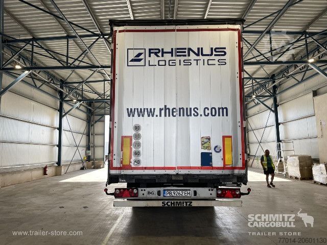 Open semitrailer with tarp Schmitz Cargobull Curtainsider Mega