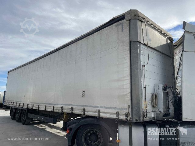 Open semitrailer with tarp Schmitz Cargobull Curtainsider Mega