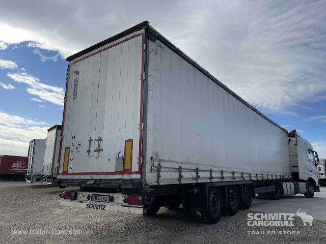 Open semitrailer with tarp Schmitz Cargobull Curtainsider Mega