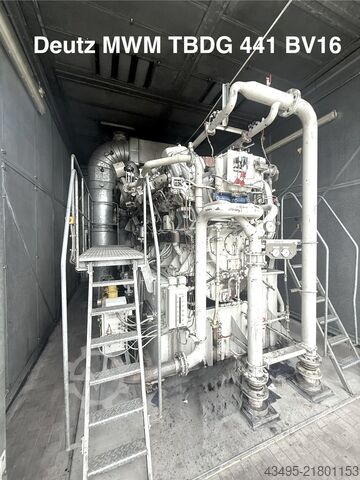 BHKW,  Gasgenerator, MWM  Deutz TBG 632 V16