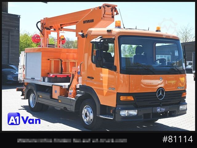 Van MERCEDES-BENZ Atego 815 Hubarbeitsbühne Ruthmann TK145, Klima