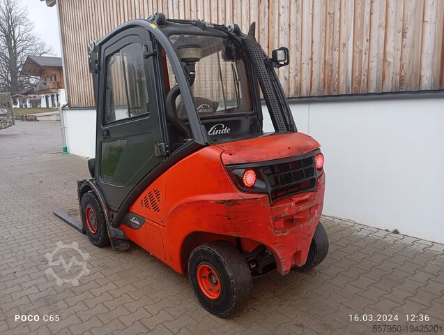 4-Rad-Gabelstapler Linde H30 Diesel Triplex Doppelzusatzhydraulik