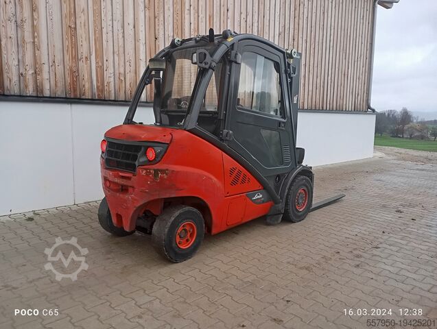 4-Rad-Gabelstapler Linde H30 Diesel Triplex Doppelzusatzhydraulik