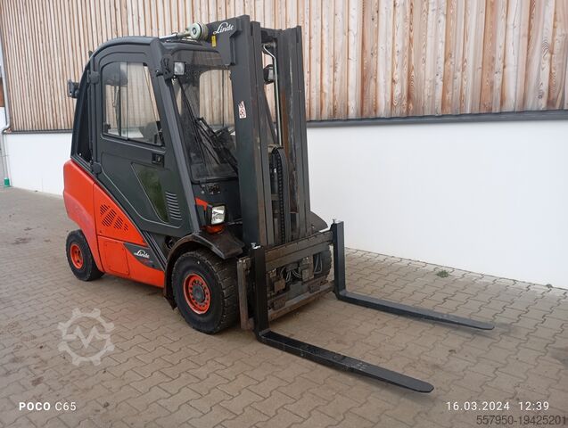 4-Rad-Gabelstapler Linde H30 Diesel Triplex Doppelzusatzhydraulik