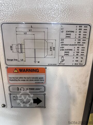 Horizontal Machining Centre Mazak HCN-6000