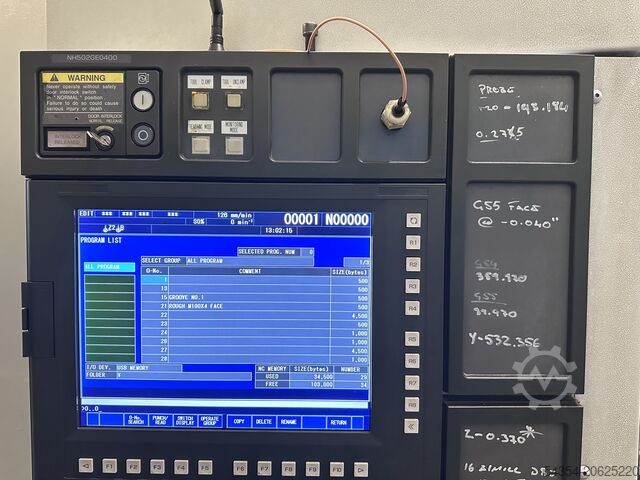 Twin Pallet Horizontal Machining Centre Mori Seiki NH5000/40 DCG