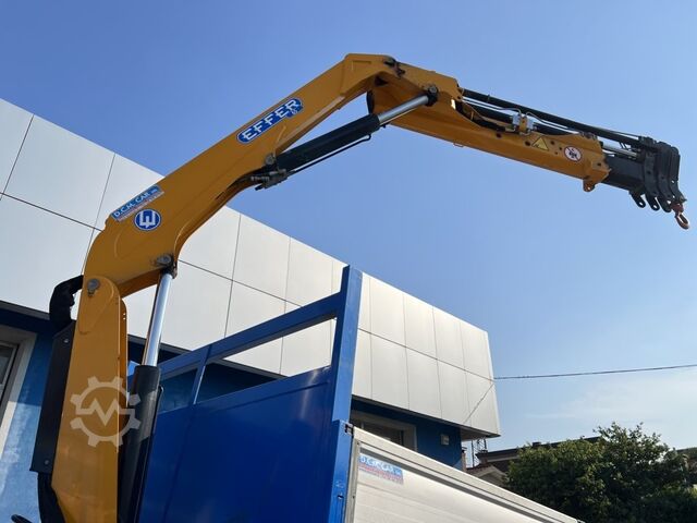 Three-side tipper truck with crane Iveco Eurocargo 120-220L