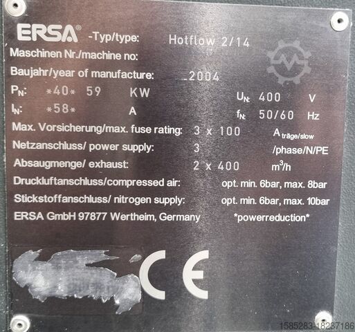 Reflow oven ERSA 2/14