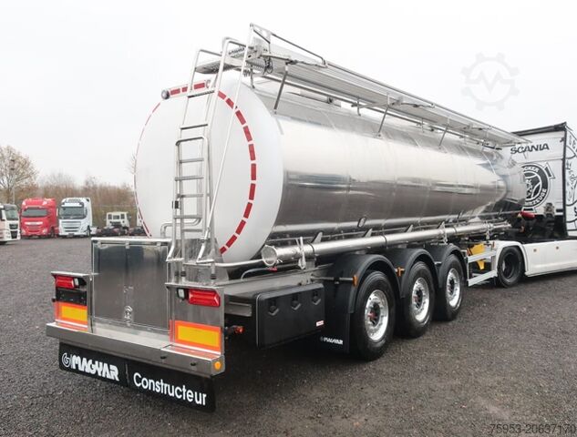 Tankauflieger Magyar 3 Kammer Lebensmitteltank Heizung Drucktank 32 m³