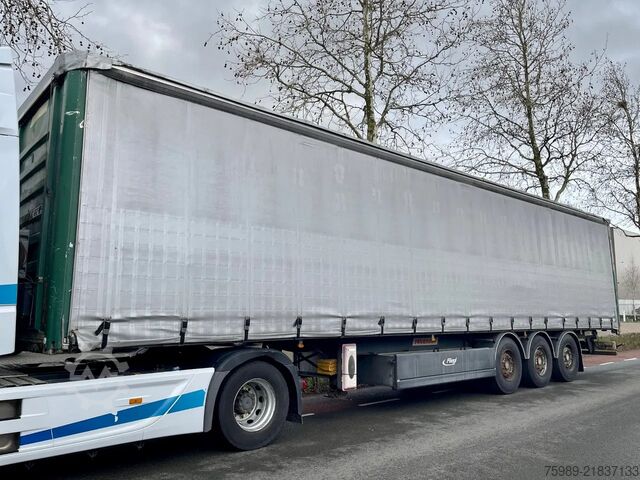 Schiebeplanen Fruehauf SAF,  pallet box, sliding  roof