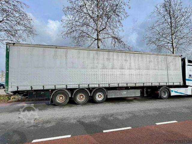Schiebeplanen Fruehauf SAF,  pallet box, sliding  roof