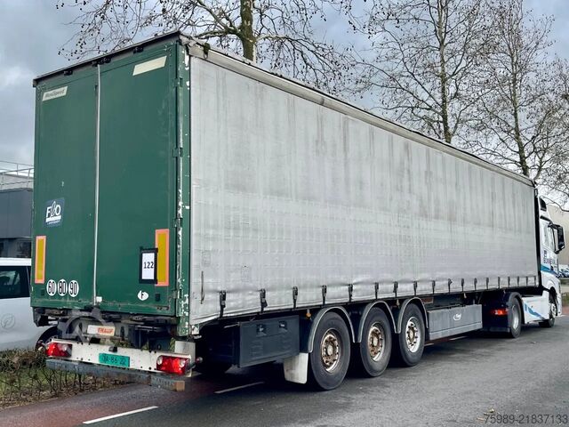Schiebeplanen Fruehauf SAF,  pallet box, sliding  roof
