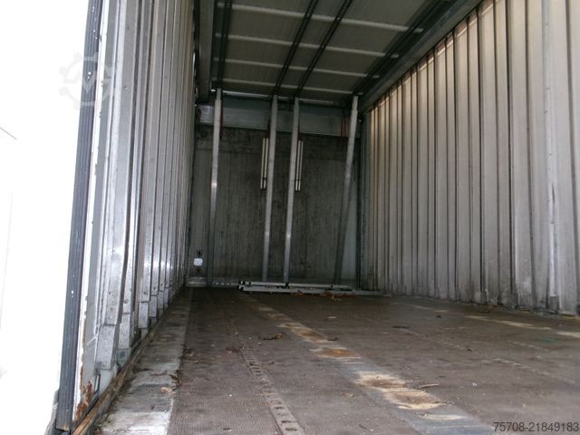 Open trailer with tarp Tandem Schiebeplane*7,3 m*18 Pal.*2 to LBW*Alus