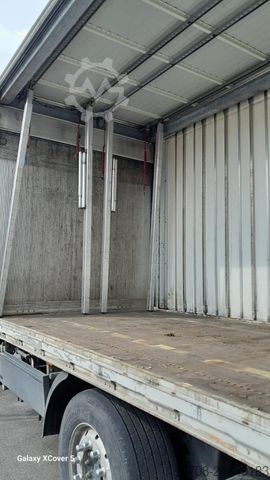 Open trailer with tarp Tandem Schiebeplane*7,3 m*18 Pal.*2 to LBW*Alus