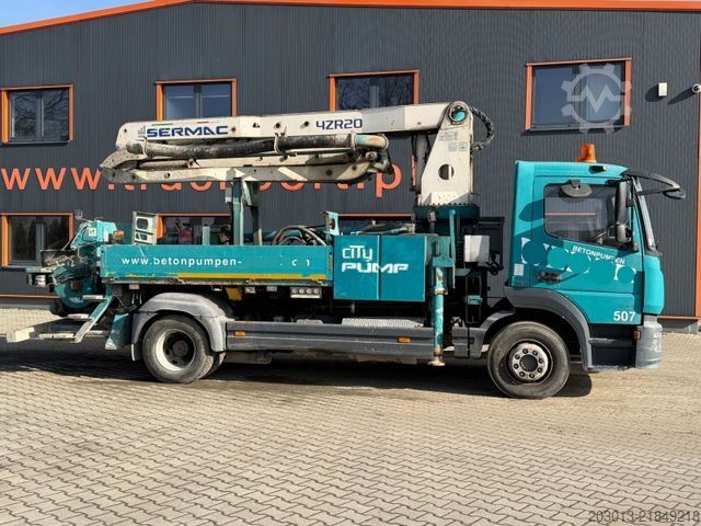 Concrete pump truck MERCEDES-BENZ ATEGO 1527 4x2 EURO6 Betonpumpe SERMAC 4ZR20