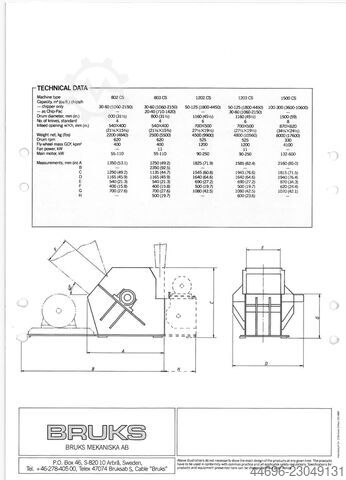 Wood shredder Bruks Bruks 803 CS