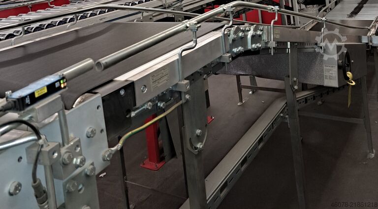 Rising falling Incline belt conveyor with... Transnorm 6100 ( 800 + 4650 + 560 ) -600-500