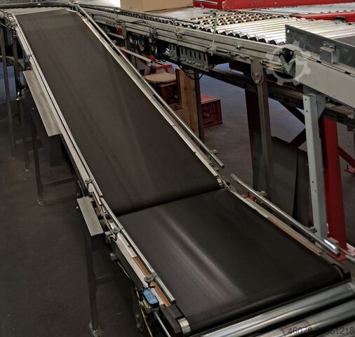 Rising falling Incline belt conveyor with... Transnorm 6100 ( 800 + 4650 + 560 ) -600-500