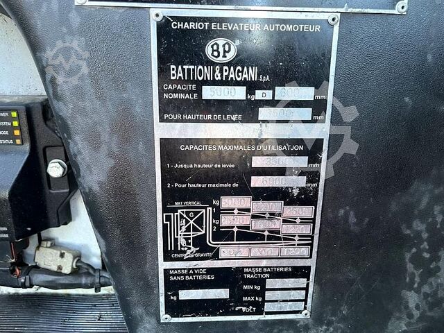 Side loader forklift B-P Battioni e Pagani HT5KU