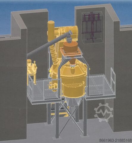 Stationary concrete mixing plant Pemat Planetenmischer Anlage PMPR 500