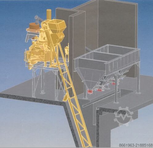 Stationary concrete mixing plant Pemat Planetenmischer Anlage PMPR 500