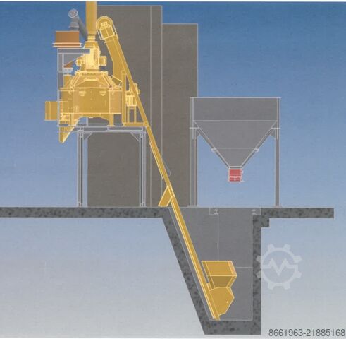 Stationary concrete mixing plant Pemat Planetenmischer Anlage PMPR 500