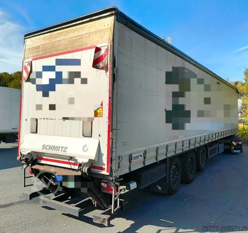 Open semitrailer with tarp SCHMITZ CARGOBULL SCS 24/L SpeedCurtain -LBW 3t.-RSAB-Lift