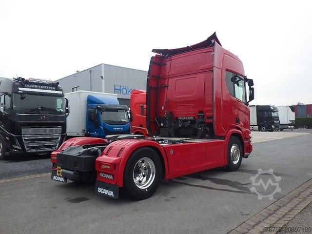 Standard tractor unit SCANIA R 660 B Highline/Ret./Hydr./ALCOA/Leder/Vollluft