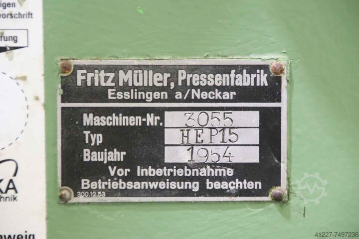 Hydraulikpresse 15 to Müller HEP15