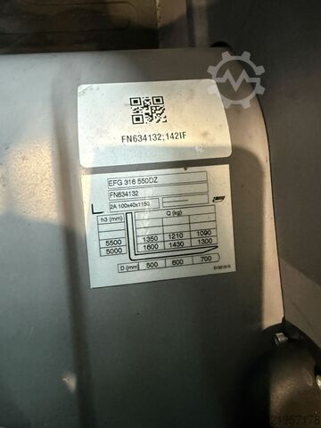 Elektro 4 Rad-Stapler Jungheinrich EFG 316 / Vollkabine / 7167 Std.