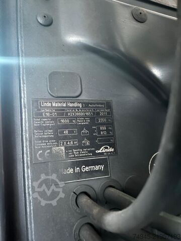 Electric 3-wheel forklift Linde E16-01