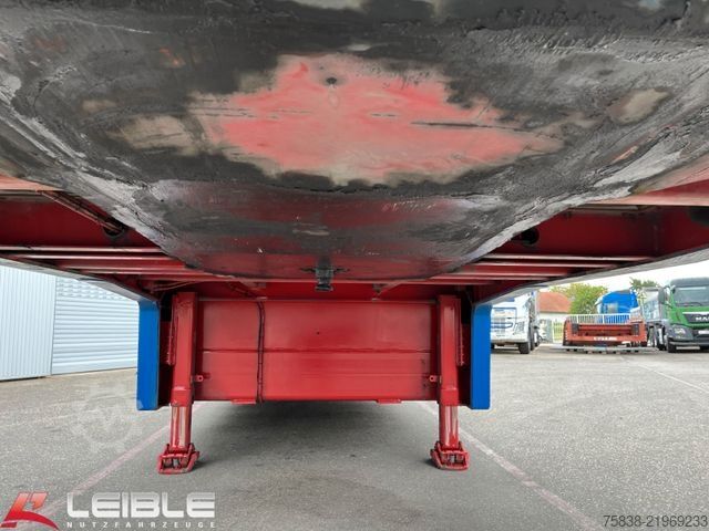 Low loader semitrailer MEUSBURGER MTS-4*48t Tieflader*3+4.Lenkachse*Ladehöhe 0,87