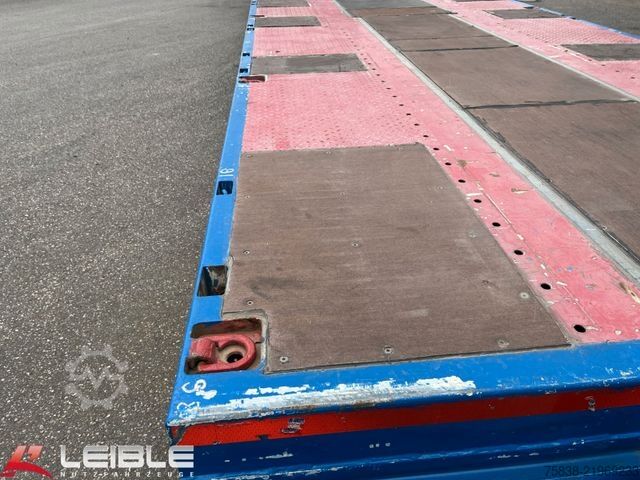 Low loader semitrailer MEUSBURGER MTS-4*48t Tieflader*3+4.Lenkachse*Ladehöhe 0,87